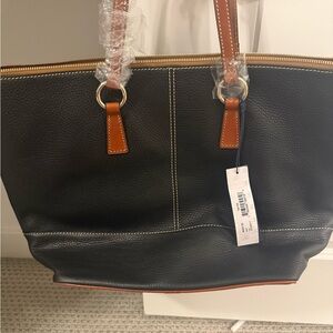 Dooney & Bourke Black and Brown Tote